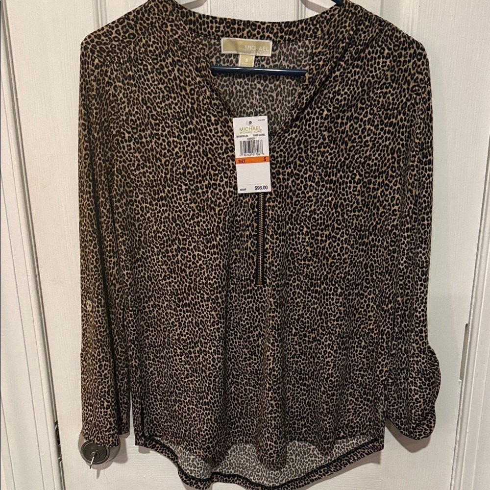 Michael Kors Animal Print Blouse